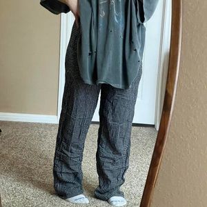 ☠️J.crew vintage black plaid pajama pants☠️